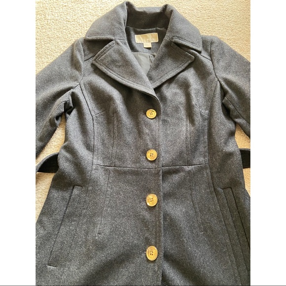 Michael Kors Wool Coat - Gray - Picture 4 of 7
